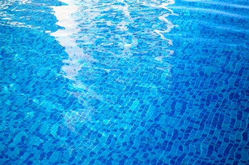 Rippled Water In the Swimming Pool