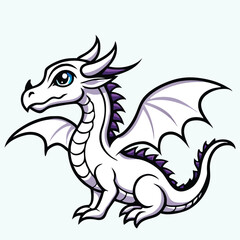 Baby dragon vector