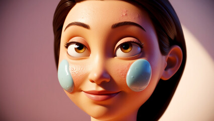 Realistic Skin Texture and Imperfections Close-Up