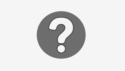 Fototapeta premium Question Mark Icon - A versatile vector symbol designed for use in various digital and print formats. Ideal for enhancing presentations, websites, or apps, this graphic element signifies inquiry and u