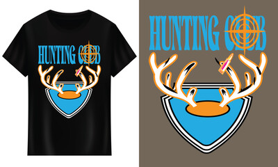 Hunting t-shirt design, Outdoor and typography vector t-shirt design.