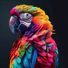 Obraz premium beautiful colorful parrot