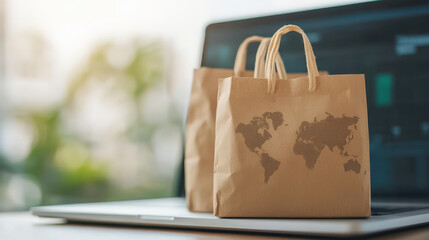 Online marketplace with multi-currency support, close-up on payment methods and currency exchange rates, global reach 