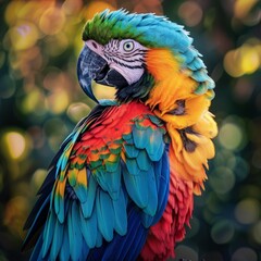 Fototapeta premium beautiful colorful parrot