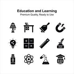 Have a look at this amazing icons set of education and learning