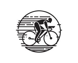 bicycle icon vector logo template