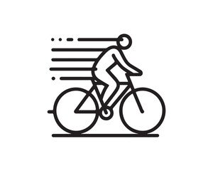 Fototapeta premium bicycle icon vector logo template