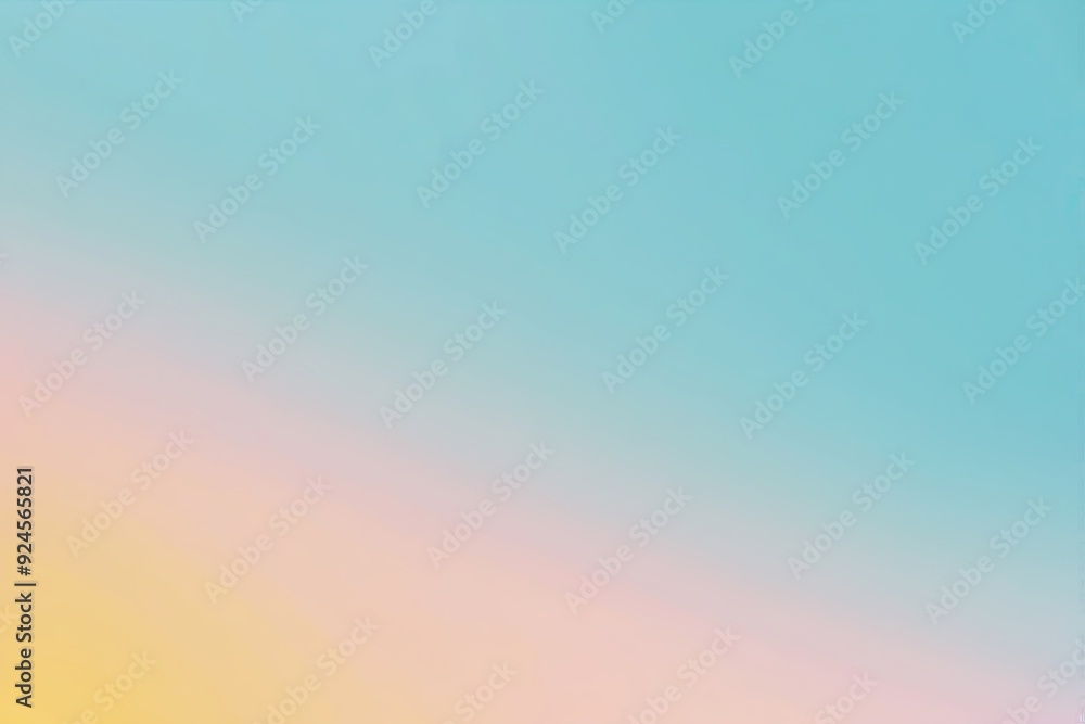Poster a minimal gradient canvas shifting from pastel yellow to ocean blue for a playful and refreshing mot