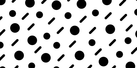 Geometric abstract pattern on white background in memphis style. Vector illustration