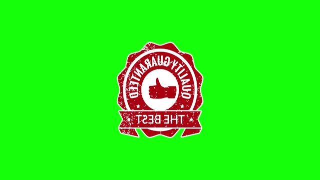 Sticker motion graphic animation with clip template 4k chroma green screen Background.