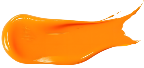 paint blob or paint stroke isolated on transparent background