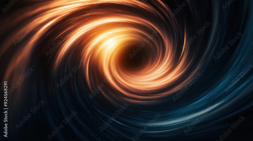 Poster a 3d search engine logo in the center of a swirling vortex of data, symbolizing the epicenter of inf