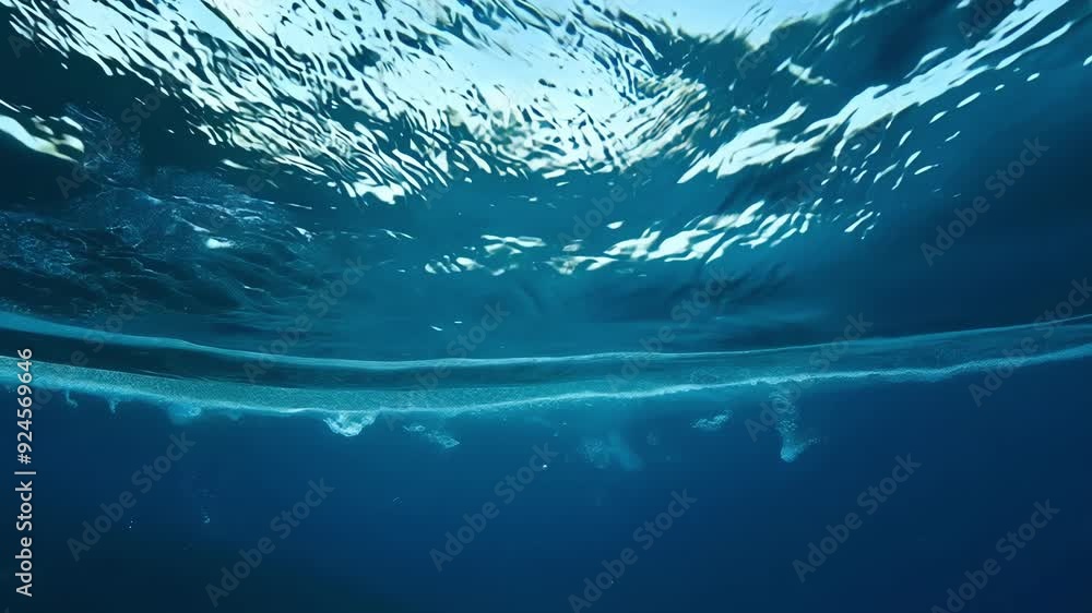 Poster the mesmerizing and entrancing movements of waters caustic texture captured in stunning slow motion 