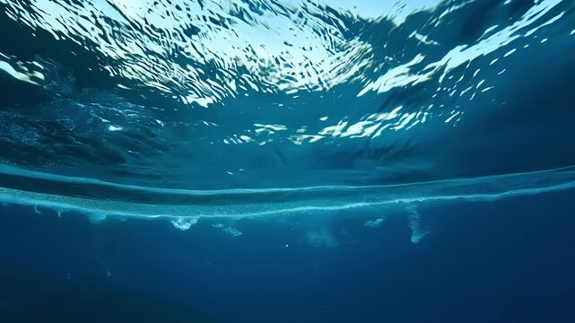 The mesmerizing and entrancing movements of waters caustic texture captured in stunning slow motion for an unforgettable viewing experience.