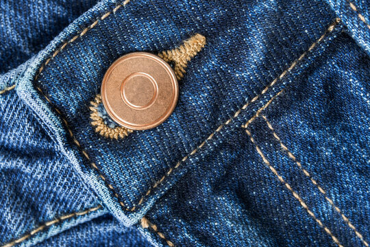 Jeans button closeup
