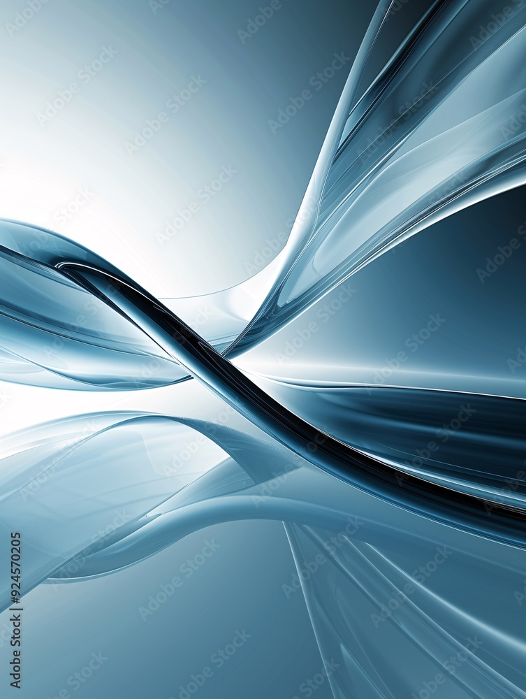 Poster an abstract 3d background with swirling forms and glowing accents, providing a futuristic and dynami