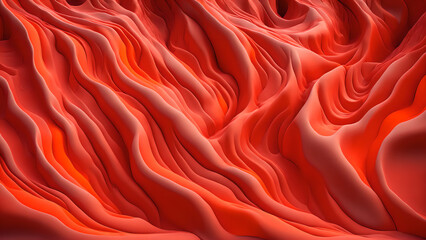 Obraz premium Canyon Colors red background 3d wallpaper