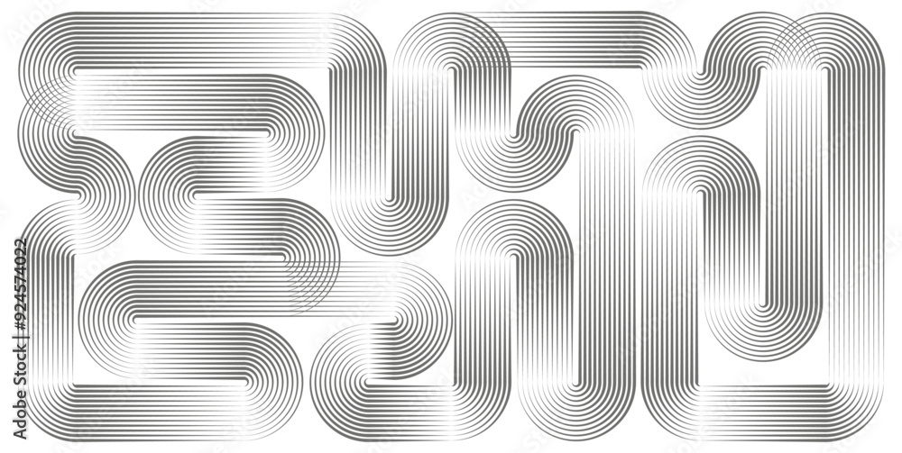 Poster modern abstract background pattern design geometric round line textures minimalistic geometric patte