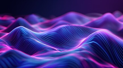 Fototapeta premium Abstract Neon Landscape