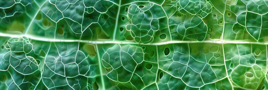 The complex process of leaf development involves cellular division and expansion, along with the creation of specialized structures like stomata for gas exchange.