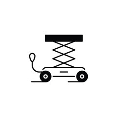 Elevator icon design with white background stock illustration