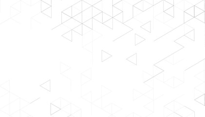 White background with linear triangles 