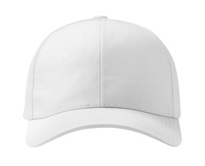 White baseball cap isolated on white background.