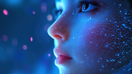 Emotion Recognition AI Interface - Advanced Facial Expression Analysis Technology