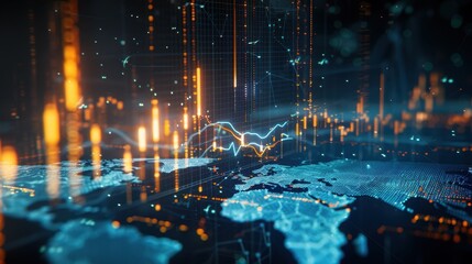 The futuristic digital landscape