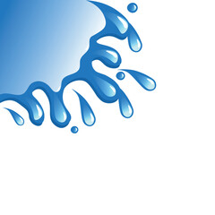 Naklejka premium Corner Splash