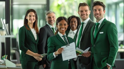 The business team collaboration