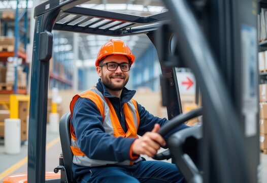 forklift operator at warehouse