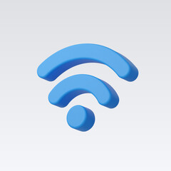 3d Realistic Wireless network vector illustration