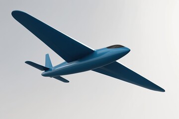 Futuristic 3D Render of Aircraft Design on Clean White Background