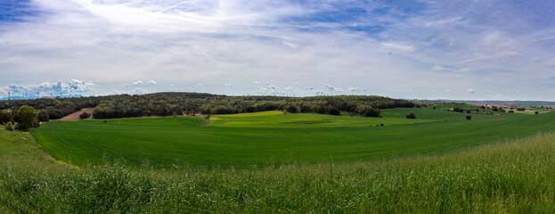 Panoramic photo of the mountain of my town.