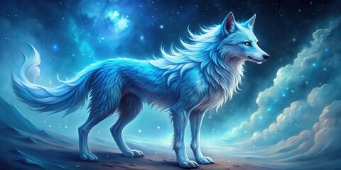 Azure Wolflet: Pale blue hues; serene, celestial