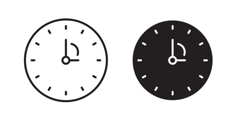 Timelapse vector icon in solid and outline style