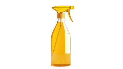 Yellow cleaning spray bottle isolated on transparent background 
 - Powered by Adobe