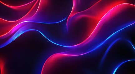 Obraz premium Dynamic Abstract Design with Wavy Lines and Vibrant Colors