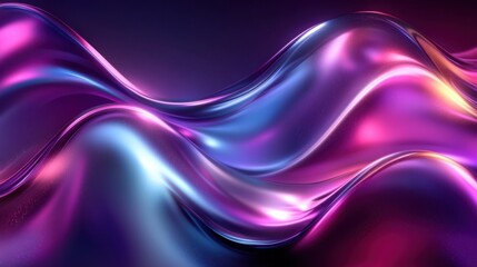 Vibrant Waves of Color An Abstract Fluid Design