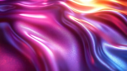 Fototapeta premium Vibrant Multicolored Fabric with Flowing Texture Elements