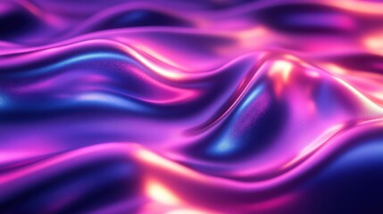 Obraz premium Vibrant Abstract Fabric with Shimmering Purple and Blue Patterns