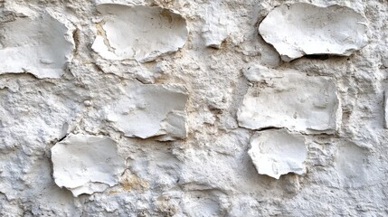 Fototapeta premium Weathered Wall with Textured Patches and Peeling Surface
