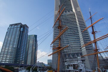 Fototapeta premium 横浜みなとみらいの風景 都市風景 インバウンド