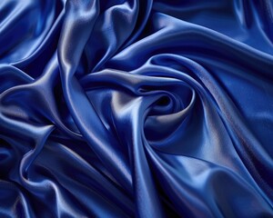 Obraz premium A blue slip dress catching the light gracefully