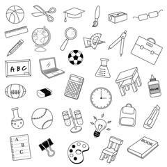 Illustration Education School Study Concept Icon