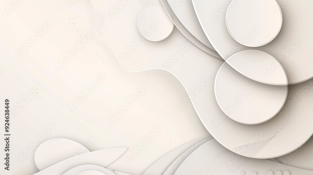 Poster a modern abstract background with a blend of geometric shapes and organic patterns in neutral colors