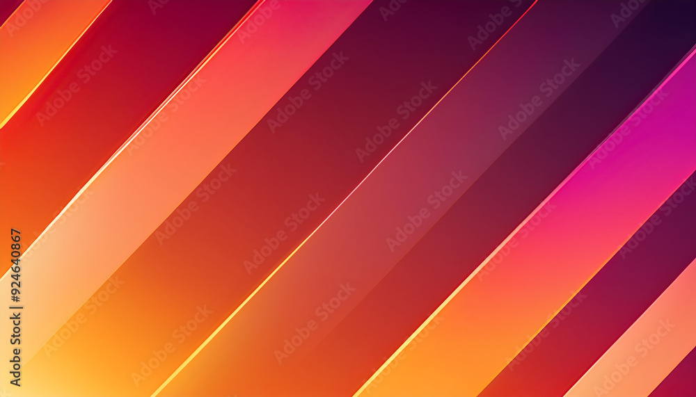 Poster colorful gradient lines create a vibrant abstract background with warm hues