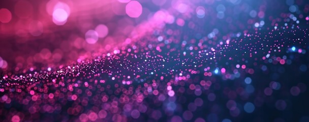 Fototapeta premium Abstract Blurred Background with Purple and Blue Bokeh