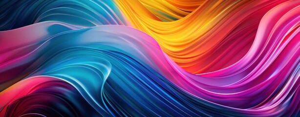 Abstract Colorful Swirling Background